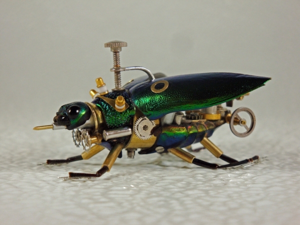 Мои насекомые Steampunk bugs. Жук-Пулемет.