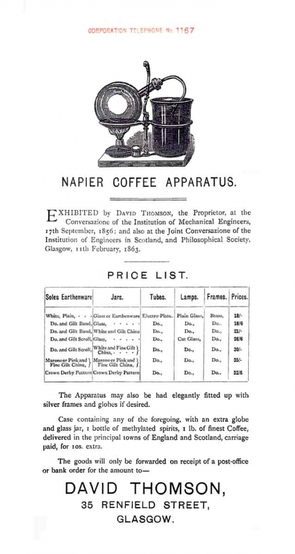 Кое-что из истории кофейного аппарата: Кофеварка Нейпера (Фото 12)