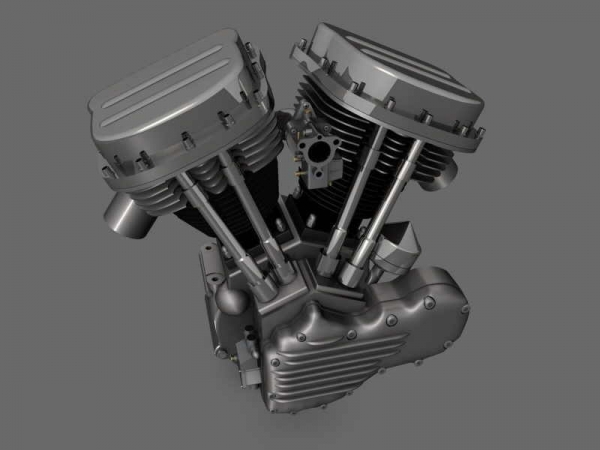115. Harley-Davidson engine.