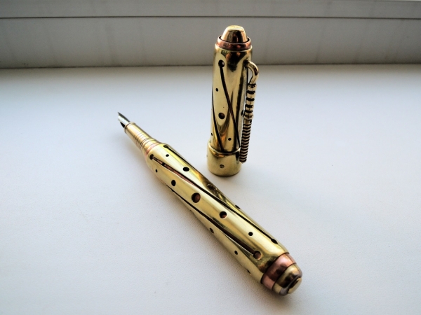 Стимпанк ручка Gold Edition