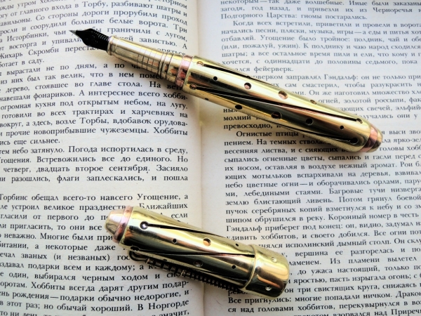 Стимпанк ручка Gold Edition