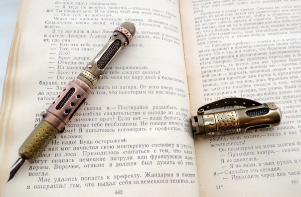 Стимпанк ручка Дни минувшего будущего. (№11)