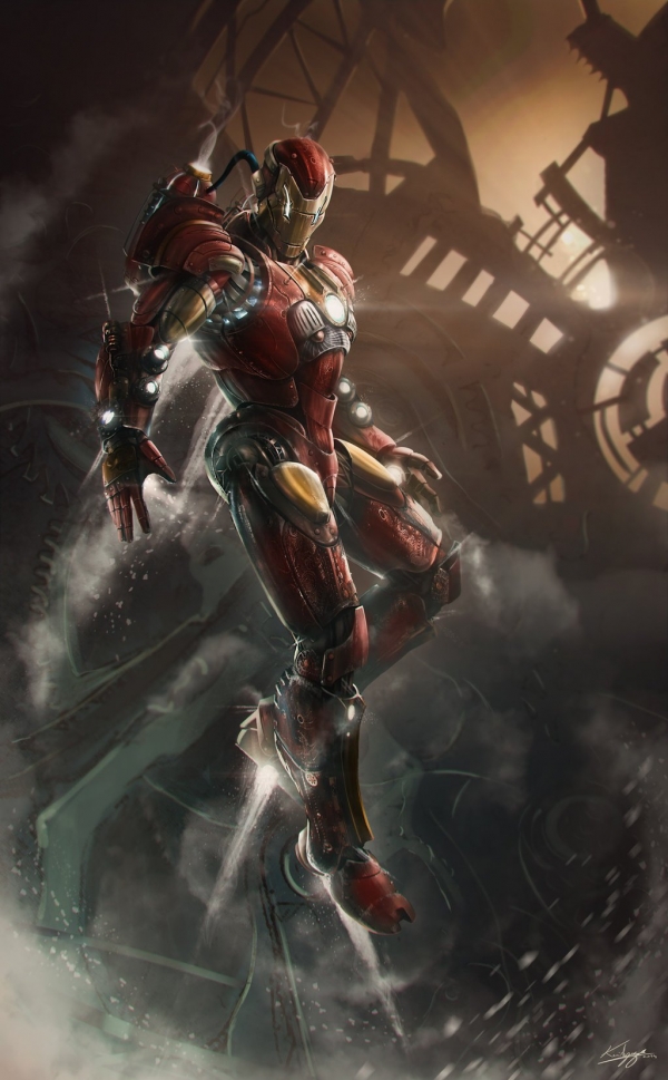 Железный человек в стиле Стимпанк (Steampunk Iron man)