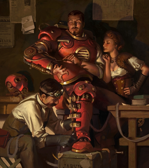 Железный человек в стиле Стимпанк (Steampunk Iron man)