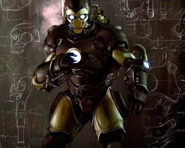 Железный человек в стиле Стимпанк (Steampunk Iron man)