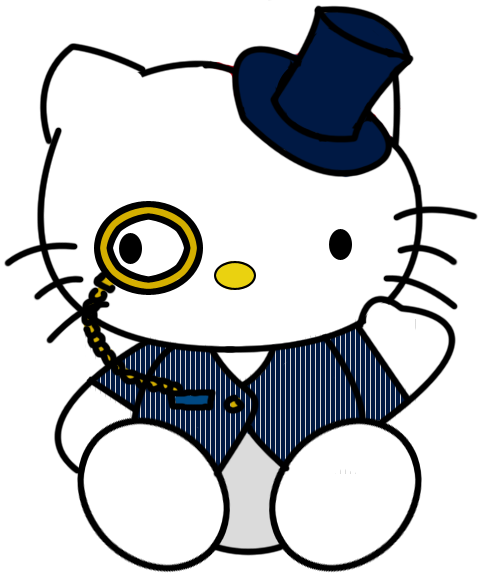 monocle steampunk kitty
