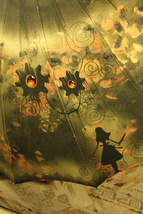 Продолжая тему росписи на зонтах в стиле стимпанк... (Фото 23)