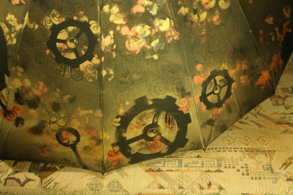 Продолжая тему росписи на зонтах в стиле стимпанк... (Фото 37)
