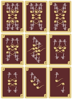 Задел колоды игральных карт (в соответствующем стиле). (Фото 2)