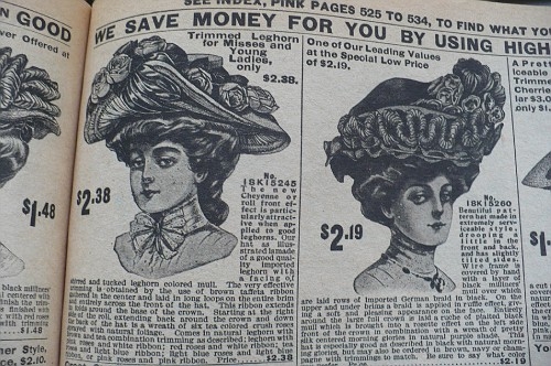 Женские шляпы из каталога sears 1908 (Фото 3)