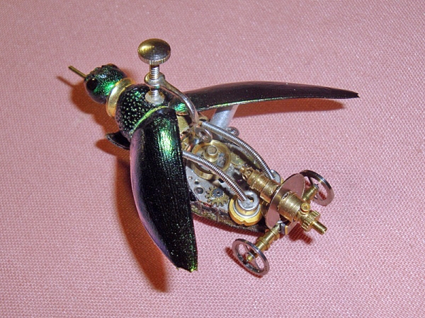 Мои насекомые Steampunk bugs. Жук-Пулемет.