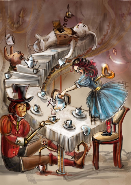 К конкурсу художников и иллюстраторов - "Безумное чаепитие". Burrrka (Фото 5)