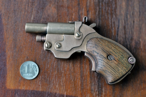 Аксессуар для истинных Леди и Джентльменов.)) Steampunk pocket pistol ! (Фото 2)
