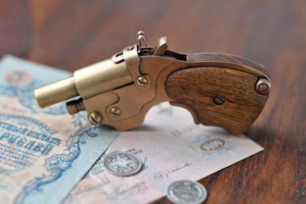 Аксессуар для истинных Леди и Джентльменов.)) Steampunk pocket pistol ! (Фото 5)