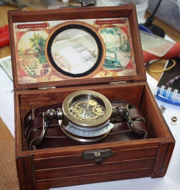 Дизель-стимпанк часы «Praetorius mechanics, magic tools &amp; artefacts» в подарочной коробке.(ПРОДАНЫ)