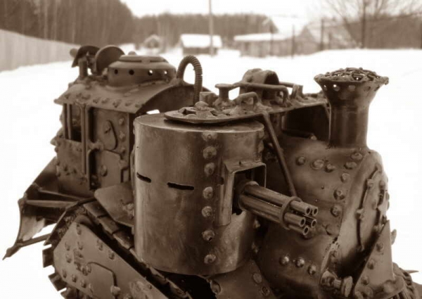 Стим-танк, гусеничный бронепоезд. Ко дню Защитника отечества. (Фото 9)