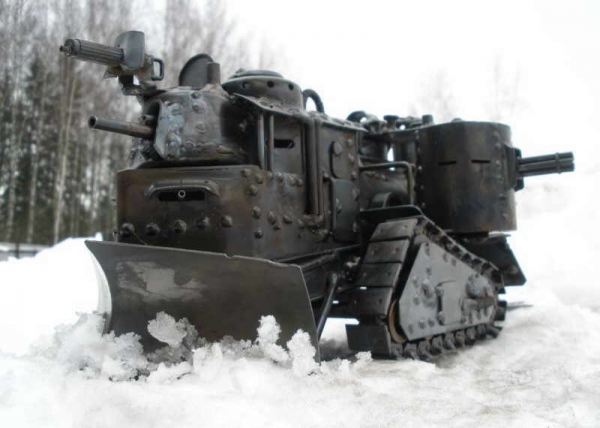 Стим-танк, гусеничный бронепоезд. Ко дню Защитника отечества. (Фото 3)