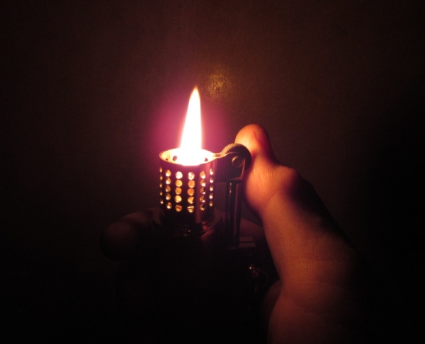 Зажигалка - лампа из гильзы, долгоиграющая, №136