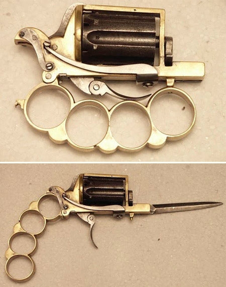 Викторианская эпоха. Бесствольные револьверы, замаскированные под кольцо-печатку (и прочие комбинированные &quot;стволы&quot;) (Фото 37)