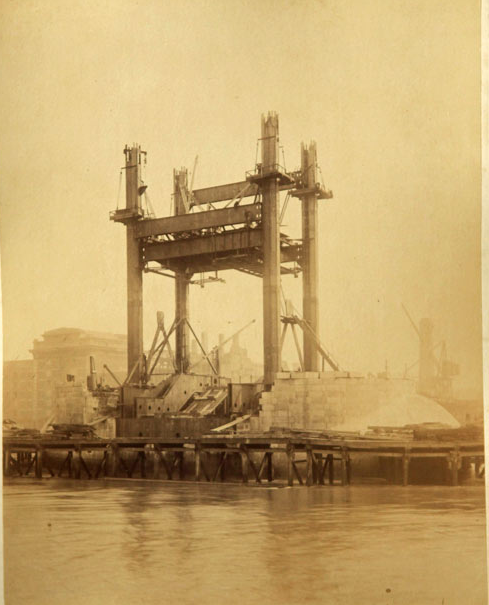 Строительство Тауэрского моста. (Фото 3)