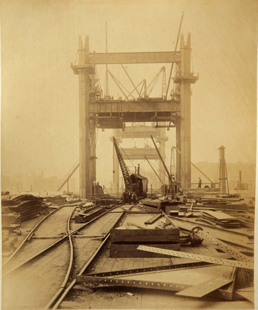 Строительство Тауэрского моста. (Фото 6)