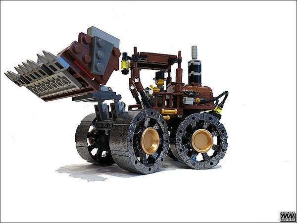 SteamPunk фронтальный погрузчик из LEGO :) (Фото 2)