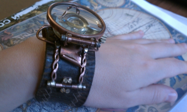 Стимпанк часы ( steampunk watch )... хронометр &quot;В поисках потерянного времени&quot;... вторая попытка . (Фото 6)