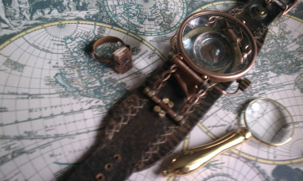 Стимпанк часы ( steampunk watch )... хронометр &quot;В поисках потерянного времени&quot;... вторая попытка . (Фото 3)
