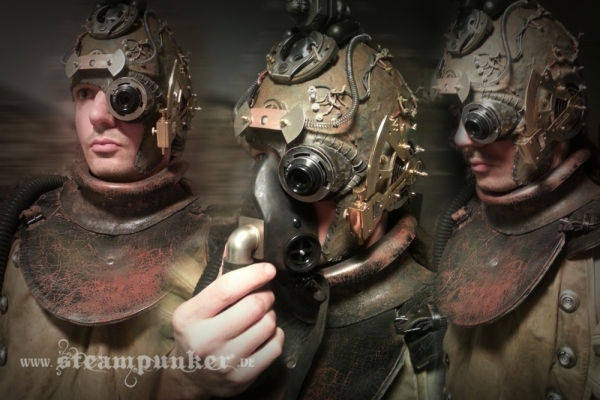 steampunk helmet, mask - steamborg (Фото 4)