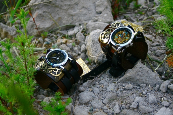 Стимпанковски часы / Steampunk watch (Фото 6)