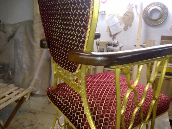 кресло из станины швейной машинки singer (Фото 2)