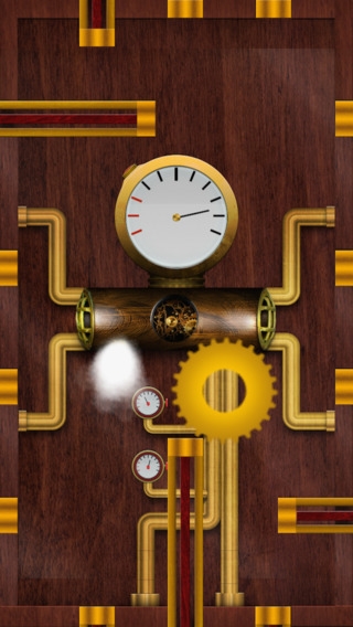 Моя игра для ios в стиле steampunk - cogwheel inside mechanism