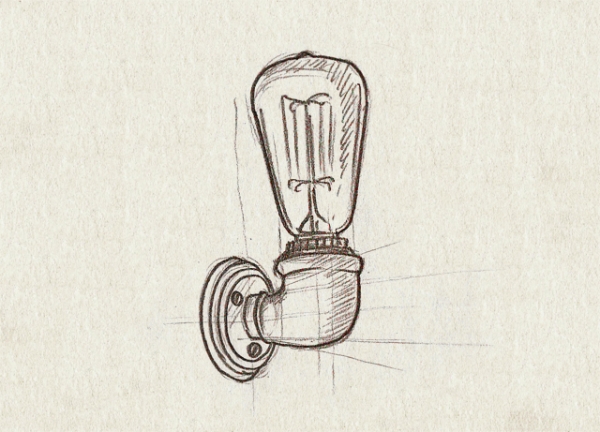 Рисунки чугунных светильников