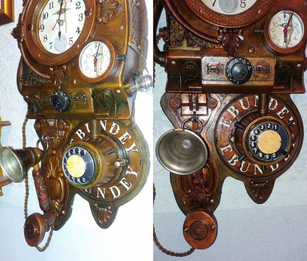 Арт-объект часы EBUNDEY инженера Гарина.