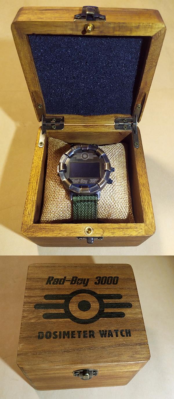 Наручный персональный дозиметр-часы в духе Fallout