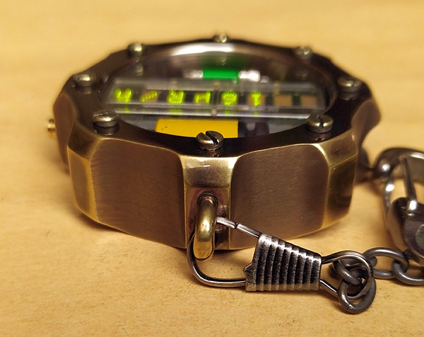 Fallout часы-дозиметр на матричных индикаторах, карманная версия