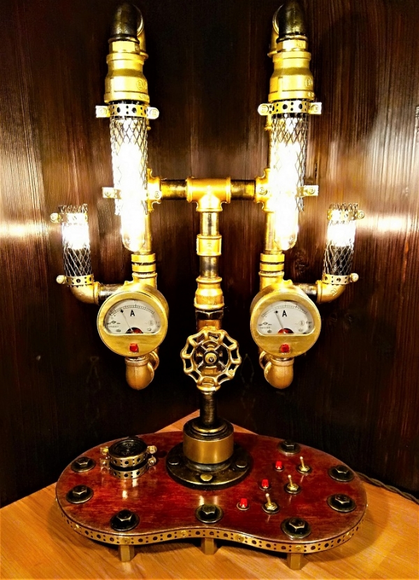 Светильник на 6 лампочек Эдисона