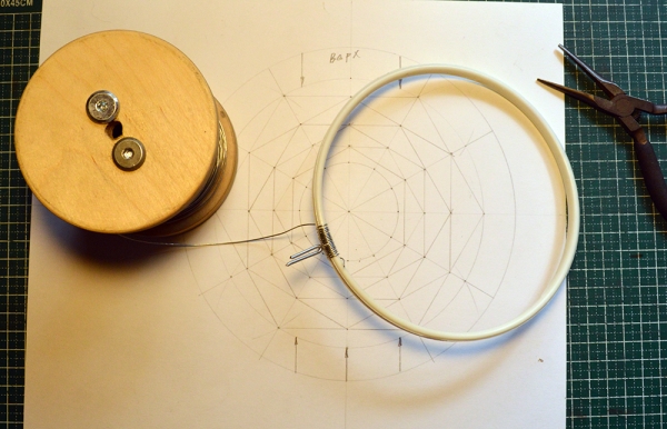 Часы, ловец снов в стиле зомбиклок.