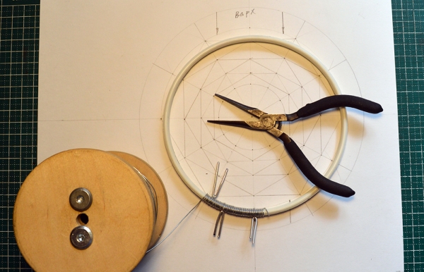 Часы, ловец снов в стиле зомбиклок.