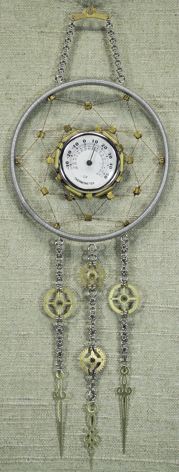 Термометр, ловец снов в стиле зомбиклок.