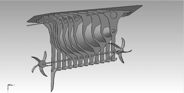 Летучий корабль 2 (3D-модель шаг за шагом) (Фото 6)