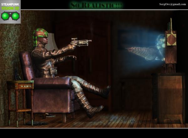 Работа на конкурс Steampunk-Vision 3D в Студию, автор SergOrc