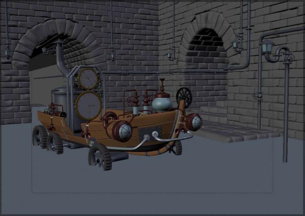 Работа на конкурс Steampunk-Vision 3D в Студию, автор Andrew