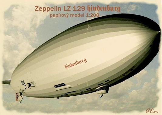 Бумажная модель дирижабль "Hindenburg" ("Гинденбург") LZ-129 (+статья с "вики")