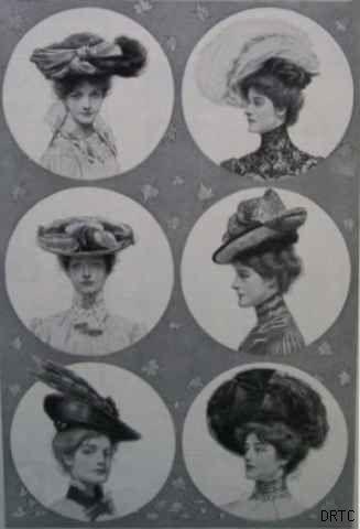 Модные шляпки 1901